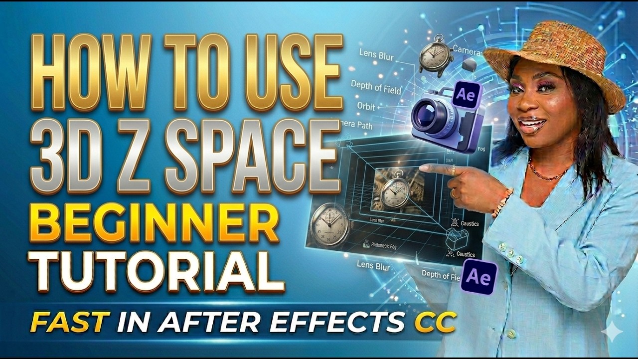 How to Use 3D Z Space in After Effects CC | Beginner Tutorial - YouTube