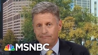 Gary Johnson On 2016, Syria And Gaffes | Andrea Mitchell | MSNBC
