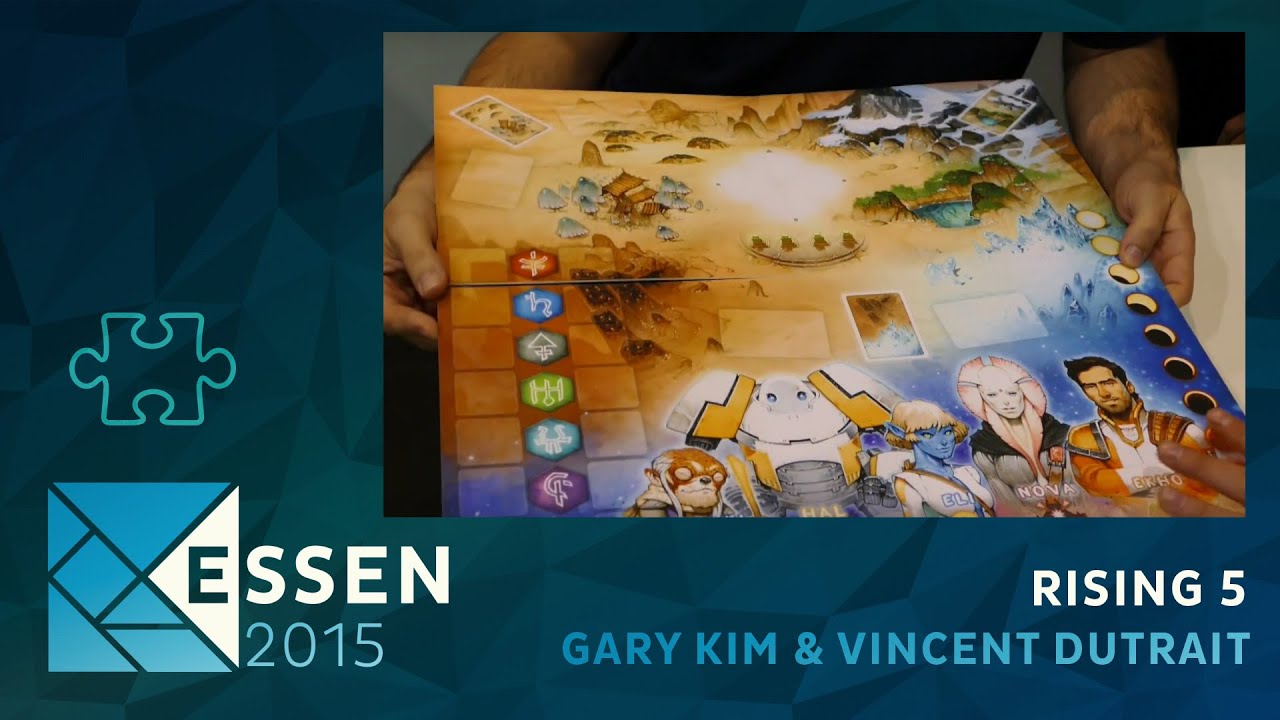 Essen 2015 - jeu Rising 5 - Gary Kim et Vincent Dutrait - VOSTFR
