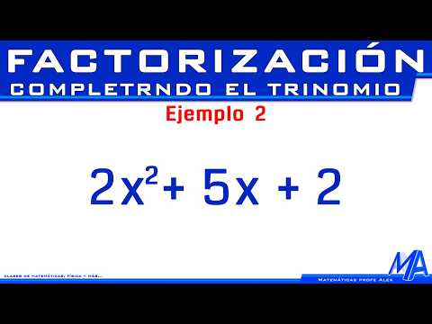 Factorización completando el trinomio cuadrado perfecto | Ejemplo 2