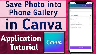 How to Save Image into Phone Gallery in Canva App screenshot 5