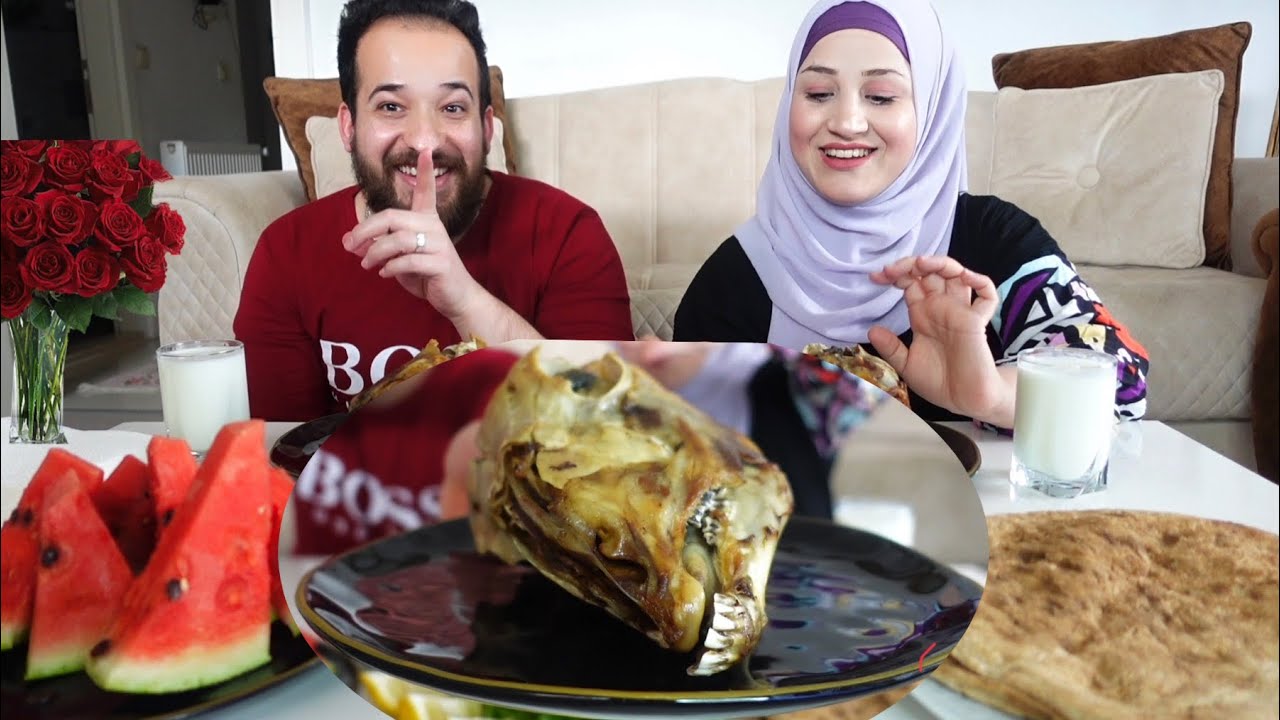 اول مره انجرب الباچه المشويه🐑يوم الضحك😂