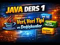 Java Ders 1 – Veri, Veri Tipleri ve Değişkenler konusunu detaylı şekilde öğreniyoruz 🚀