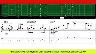 270 Slow And Easy Jazz Guitar Backing Track In C 67 Bpm