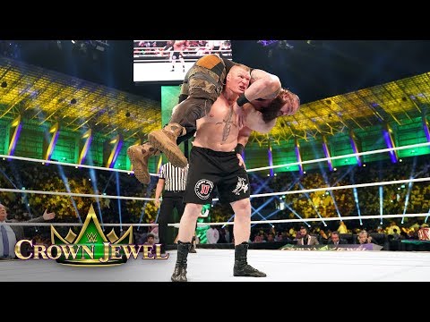 Brock Lesnar decimates Braun Stroman with repeated F5s: WWE Crown Jewel 2018 (WWE Network Exclusive)