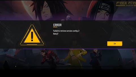 Failed to Retrieve Version Problem | Free fire 🔥 failed to Retrieve Version Config:3 | ff not open 👍