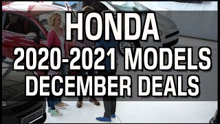 2020-2021 Honda Car, SUV and Truck Deals in December on Everyman Driver