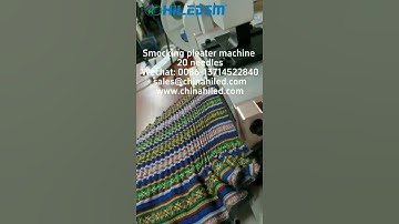 Smock pleater machine