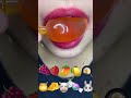 Asmr sweet cute mango drink melon candy water jelly  eating sounds shorts
