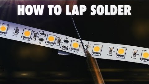 How To Lap Solder LED Strip Lights