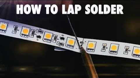 How To Lap Solder LED Strip Lights