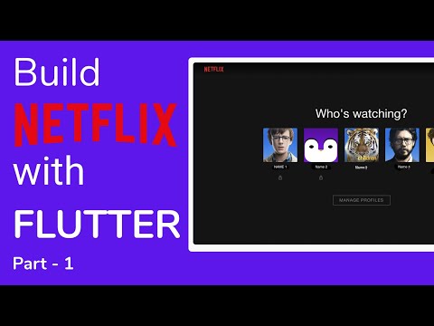 Building Netflix Clone using Flutter for Web | Part - 1 | The Profiles Screen