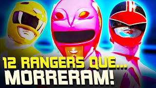 TODOS OS 12 POWER RANGERS QUE JÁ MORRERAM NAS TEMPORADAS!