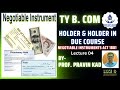 Negotiable Instruments Act 1881 Lecture No 04
