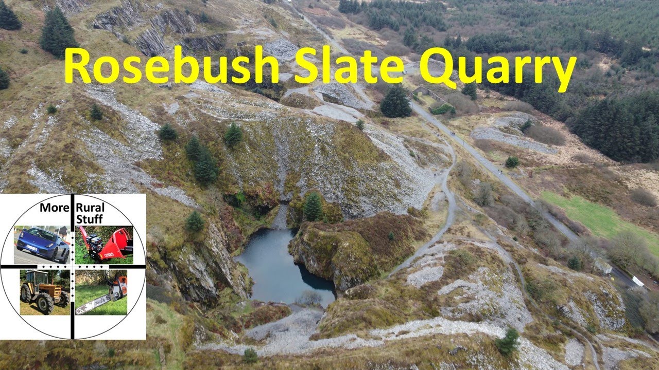 Rosebush Quarry Aerial View YouTube