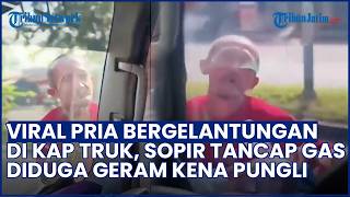 UNBELIEVABLE! Viral Video of Man Hanging onto Truck Hood, Driver Fed Up After Alleged Extortion A...