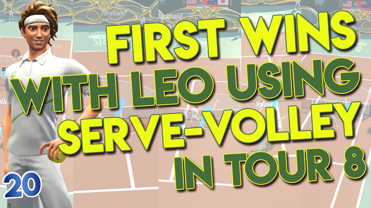 Tennis Clash First Wins with Volley and Leo in Tour 8 [Part 20] YouTube
