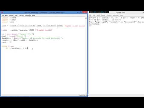 How to send packets with Python Socket Module