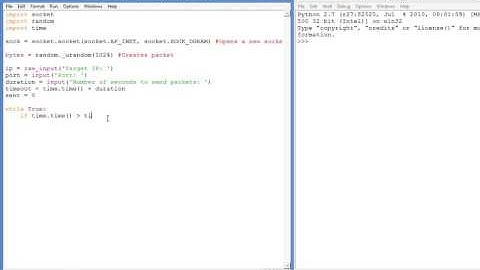 How to send packets with Python Socket Module