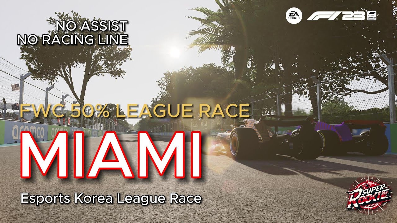 F1 23 Miami FWC League Race-Podium Finish! (Esports Korea ESK 50% League)