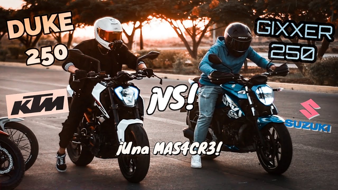 ¡BATALLA de MONSTRUOS!🤯🔥, GIXXER 250 vs DUKE😨💯 | Aguacate Motovlogs🥑