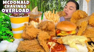 MCDO OVERLOAD SA CRAVINGS MUKBANG Chicken, Ala king, Spaghetti, Burger, Sundae ice Cream, Fries atbp