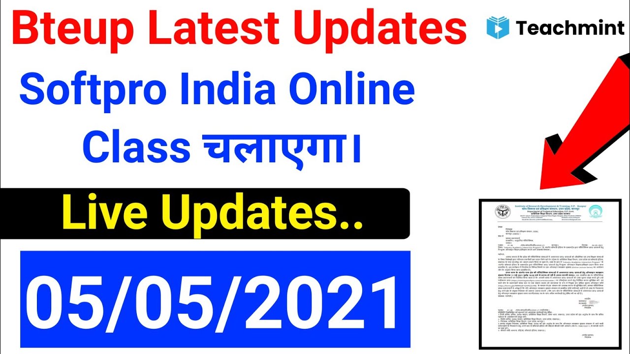 Softpro India Online Class चलाएगा//bteup online classes//bteup latest news//bteup news//Teachmint
