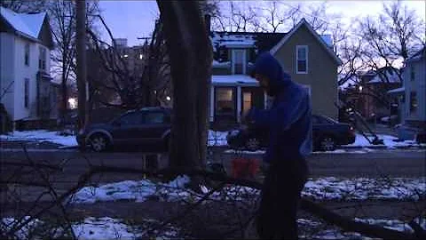 Nathaniel Hockman Cuts Wood