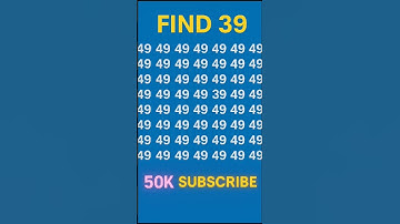 FIND THE ODD NUMBER 👉39 #challenge #quiz #puzzle #emojichallenge #ढूंढो #iqtest #shortsfeed #viral