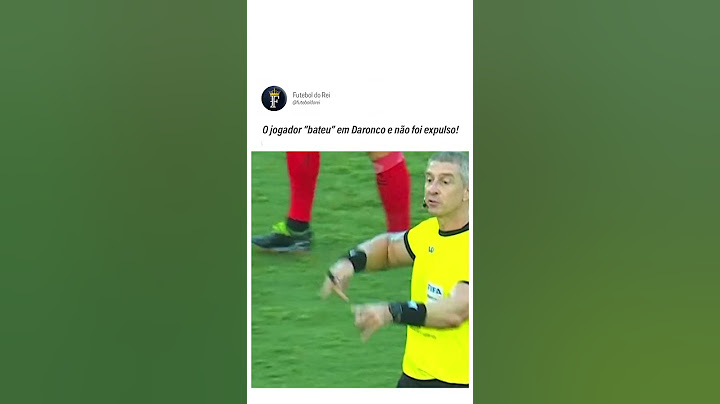 😯 INACREDITÁVEL!  JOGADOR BATE EM ANDERSON DARONCO E  NÃO LEVA CARTÃO VERMELHO 🟥