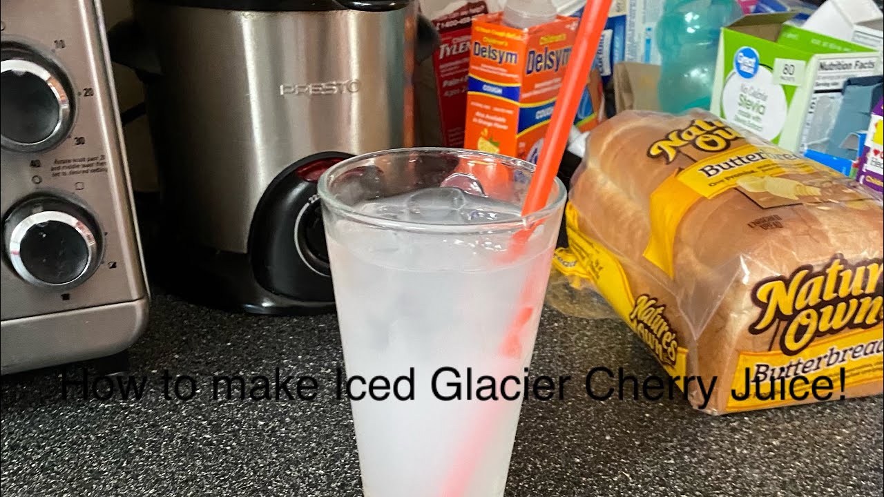 How to make Iced Glacier Cherry Juice! - YouTube