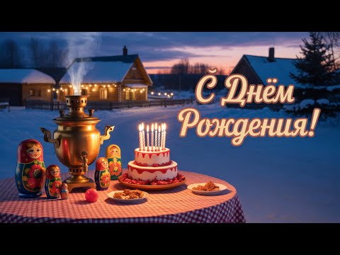 Песня С Днём Рождения на русском – Народный стиль 🎂