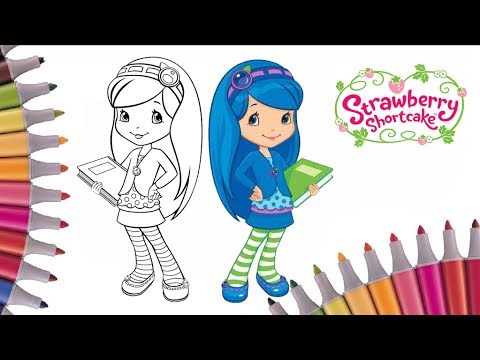 Download Blueberry Muffin Coloring Page | Strawberry Shortcake Activity Coloring Book | Art Colors for ...