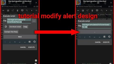 Tutorial modify alert(work GG original)