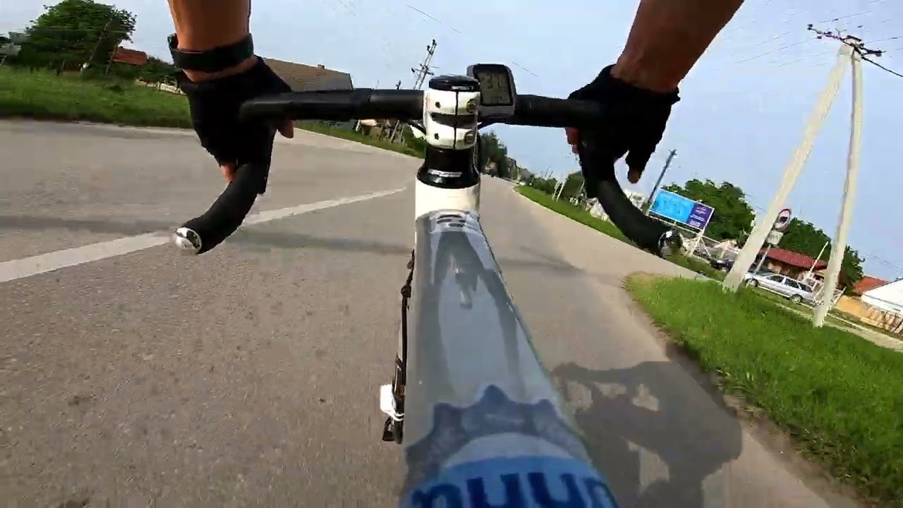 Kovin, road bike cycling in Serbia, 2023.