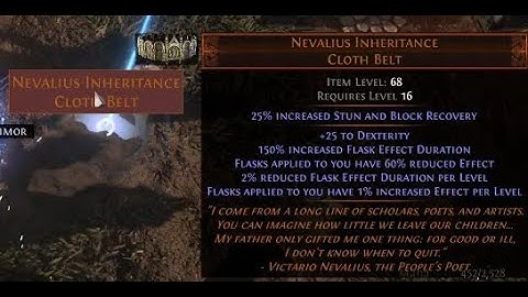 PoE 3.24 - Nevalius Inheritance