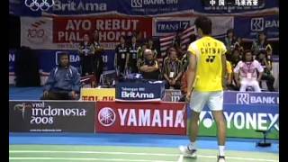 2008 Thomas Cup SF MS Lee Chong Wei VS Lin Dan