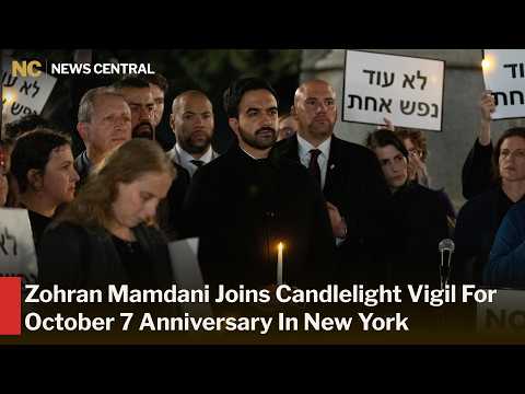 NYC Mayor Mamdani Attends Pro-Peace Vigil Marking October 7 Anniversary | AC1W