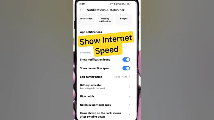 How to show internet speed on status bar || Internet speed ko enable kaisa kara ||#shorts#viral