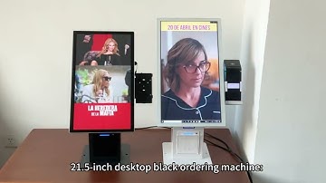 15.6/21.5 Inch Desktop Android POS Terminal Self-Service Ordering Kiosks for Restaurants