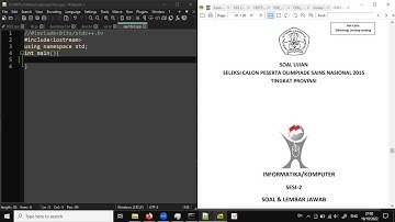 Pembahasan Soal Pemrograman 2 OSN-P 2015 Informatika / Komputer by Matematikawan Kampung