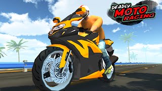 Deadly Moto Racing (Html5 3D Racing Game) screenshot 2