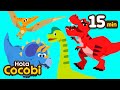 Tiranosaurio rex y mscompilacin  dinosaurios canciones para nios  hola cocobi