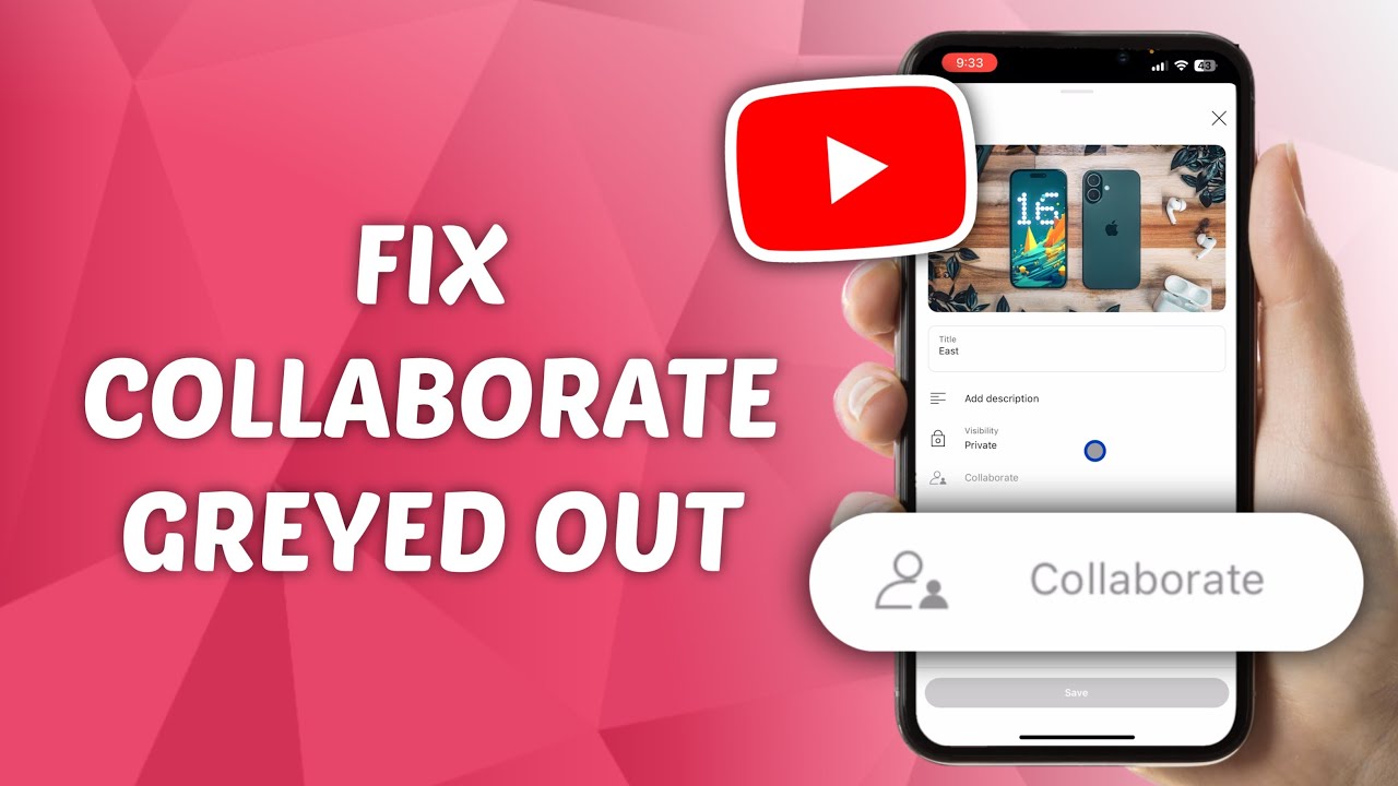 How to FIX Collaborate Greyed Out in YouTube Playlist - YouTube