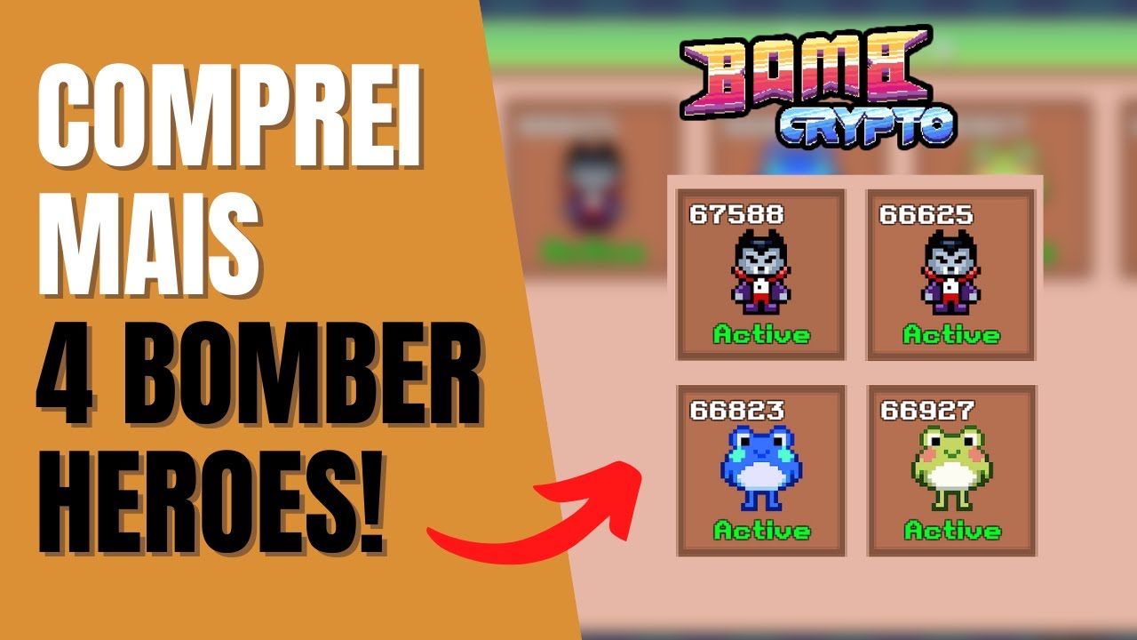 COMPREI MAIS 4 BOMBER HEROES NO BOMB CRYPTO E GANHEI R$???