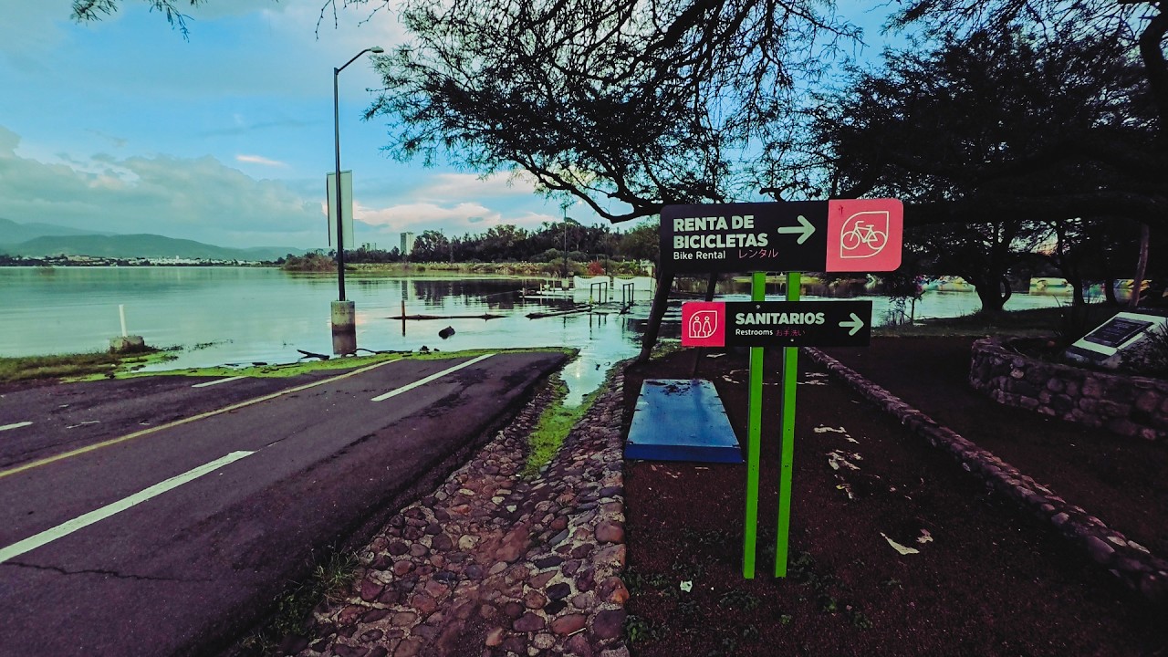 SE VOLVIO a DESBORDAR la PRESA del PALOTE del PARQUE METROPOLITANO de LEON