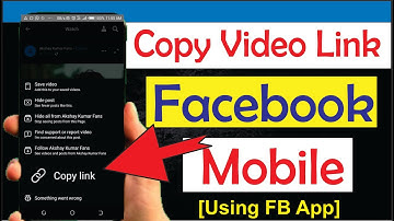 How to Copy Facebook Video Link on Facebook Mobile App using your Android/iPhone