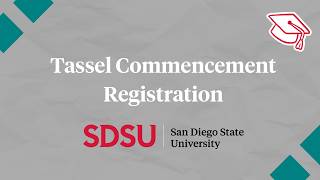 Tassel Commencement Registration 2026