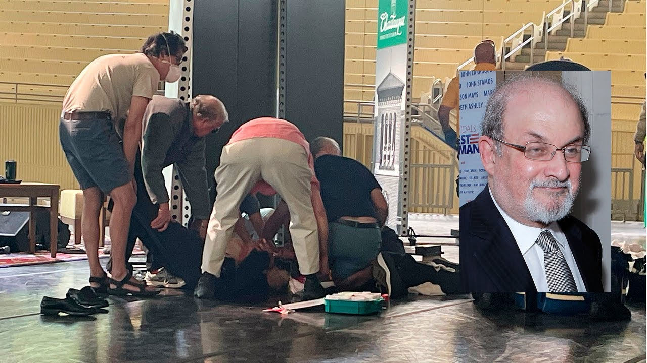 Salman Rushdie stabbed on stage