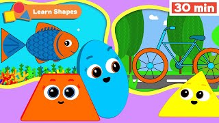 Shapes School | Educational videos for Babies | Learn Shapes for kids | Ellipse + | First University